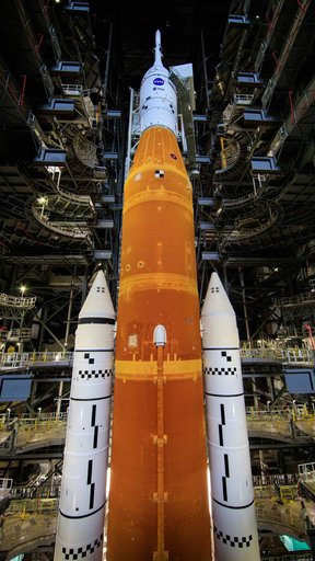 Crawler Transporter 2 Roll into VAB for Artemis I WDR Rollout &