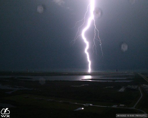 Lightning Strikes at Pad 39B