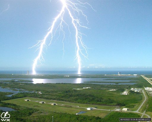 Lightning Strikes at Pad 39B