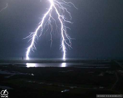 Lightning Strikes at Pad 39B