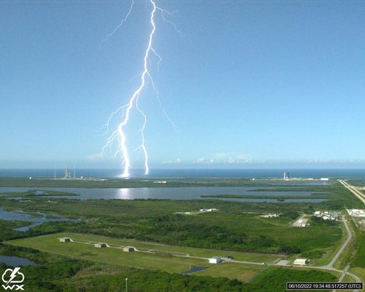 Lightning Strikes at Pad 39B