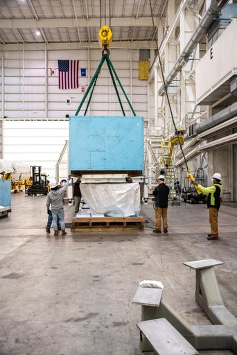 JPSS-2 Atlas V Boattail Arrival & Offload, ISA at the HIF