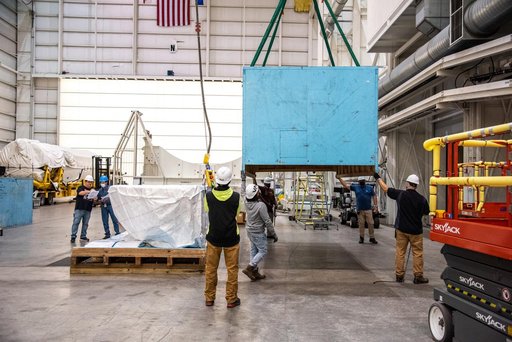 JPSS-2 Atlas V Boattail Arrival & Offload, ISA at the HIF
