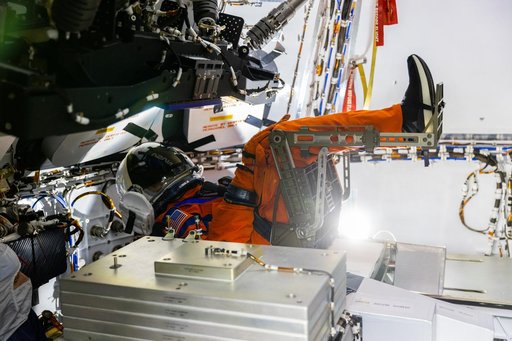 Moonikin "Campos" in Artemis I Crew Module