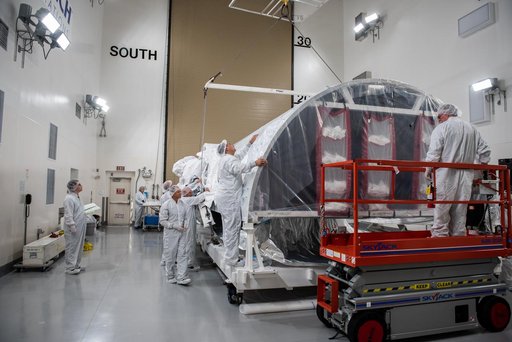 JPSS-2 Atlas V Fairing Transport from B7525 to Astrotech