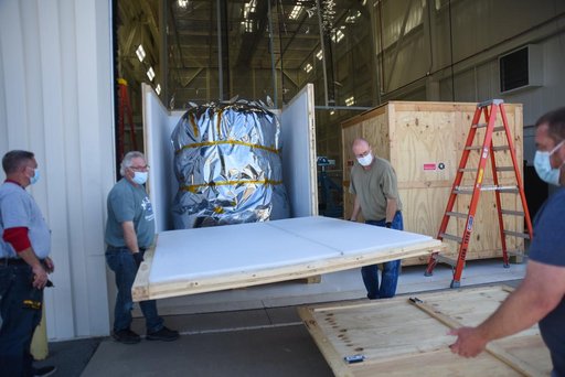 LOFTID Spacecraft Uncrating