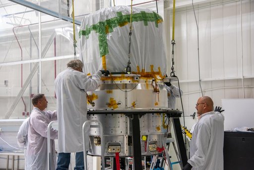 LOFTID Spacecraft Lift RV to Work Stand