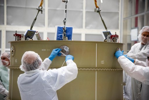 LOFTID Spacecraft Lift and Mate PASS Canister to PLA Canister