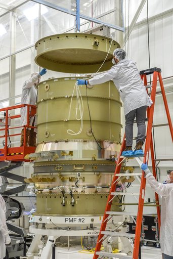 LOFTID Spacecraft PASS-C Adapter Lift and Mate to Stack