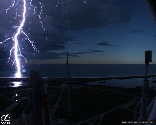 Lightning Strikes at Pad 39B