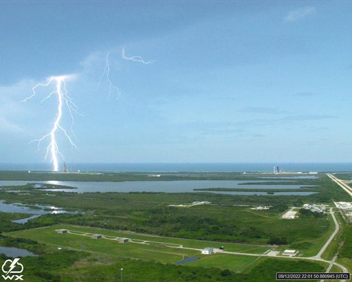 Lightning Strikes at Pad 39B