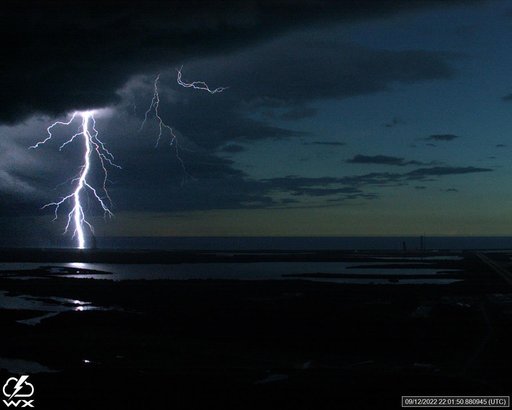 Lightning Strikes at Pad 39B