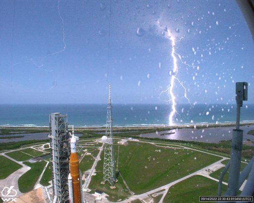 Lightning Strikes at Pad 39B