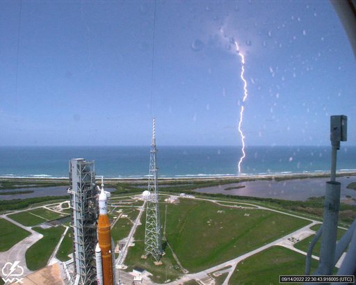 Lightning Strikes at Pad 39B