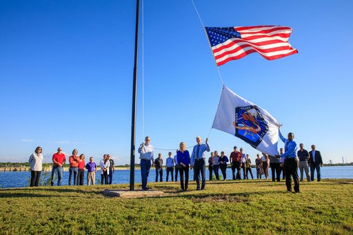 SpaceX Crew-5 Flag Raising