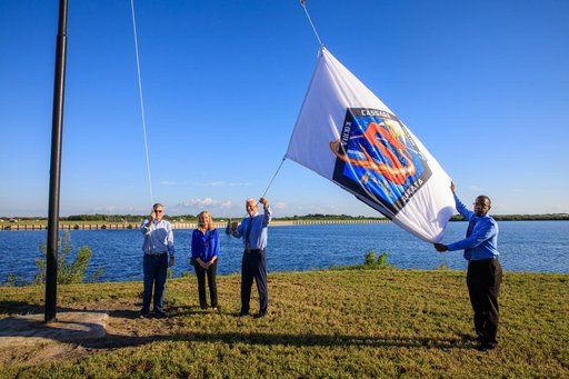 SpaceX Crew-5 Flag Raising