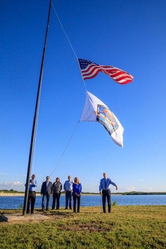 SpaceX Crew-5 Flag Raising