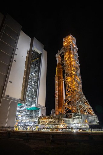 Artemis I Rollout for Launch