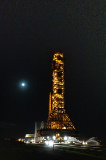 Artemis I Rollout for Launch