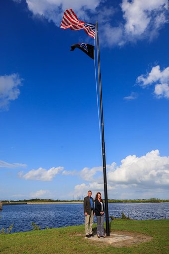Artemis I Flag Raising