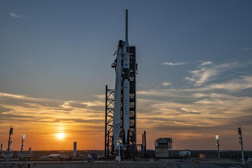 SpaceX Crew-6 Sunset at LC-39A