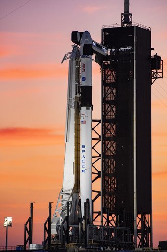 SpaceX Crew-6 Sunset at LC-39A