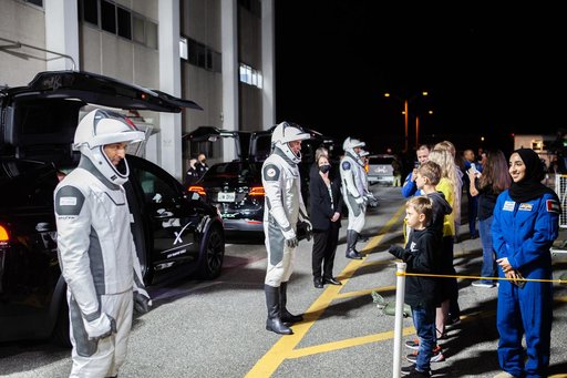 NASA’s SpaceX Crew-6 Launch - Astronauts walkout at O&C