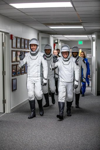 NASA’s SpaceX Crew-6 Launch - Astronauts Suit-Up and Walkout a