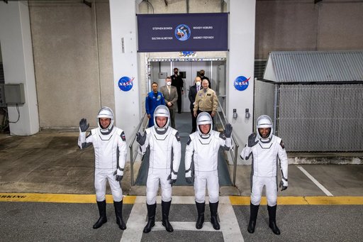 NASA’s SpaceX Crew-6 Launch - Astronauts walkout at O&C