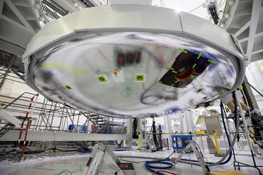 Artemis II Heat Shield Installation