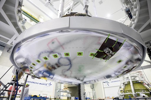 Artemis II Heat Shield Installation