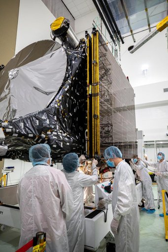 NASA's Psyche Solar Array Stowed for Launch