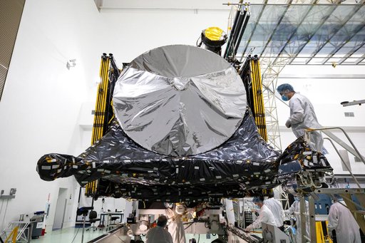 NASA's Psyche Solar Array Stowed for Launch