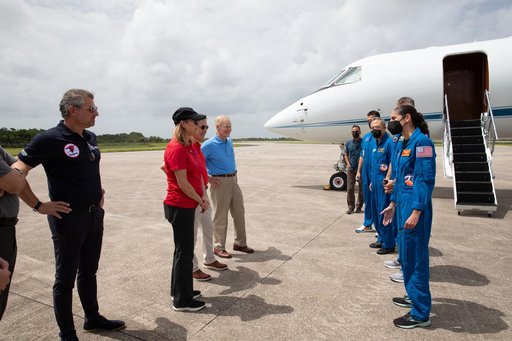 NASA’s SpaceX Crew-7 Crew Arrival at Kennedy Space Center
