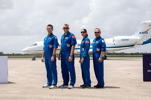 NASA’s SpaceX Crew-7 Crew Arrival at Kennedy Space Center