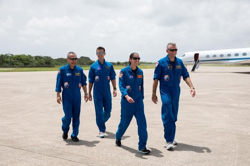 NASA’s SpaceX Crew-7 Crew Arrival at Kennedy Space Center