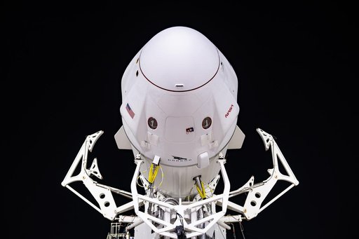 NASA's SpaceX Crew-7 Rollout and Lift to Vertical