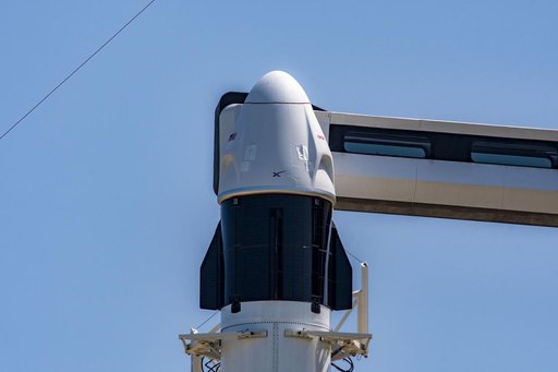 NASA's SpaceX Crew-7 Rollout and Lift to Vertical
