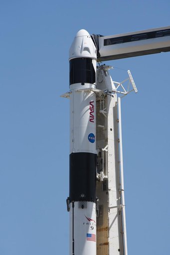 NASA's SpaceX Crew-7 Rollout and Lift to Vertical