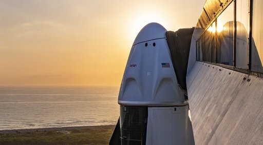 NASA's SpaceX Crew-7 at LC 39A - Sunrise