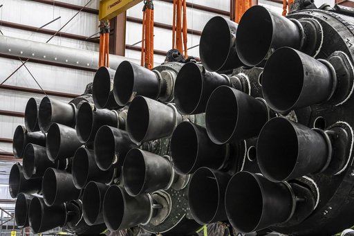 SpaceX Falcon Heavy in Hangar Before Static Fire Test for NASA’s Psyche Mission