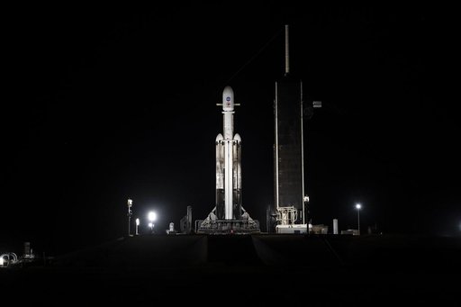Psyche: SpaceX Falcon 9 Heavy Vertical at LC 39A