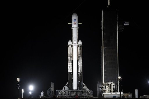 Psyche: SpaceX Falcon 9 Heavy Vertical at LC 39A