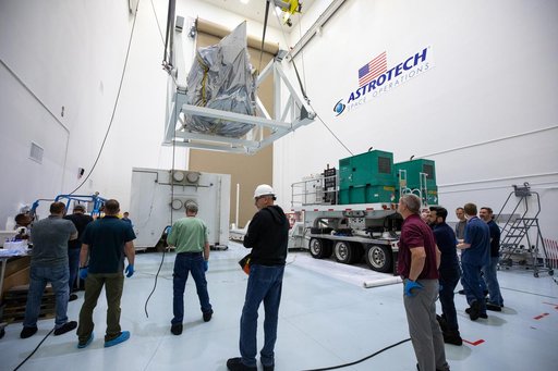 PACE Spacecraft Uncrating