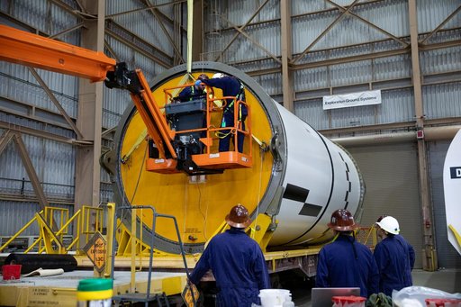 Artemis II Booster Processing - Segment Cover Removal and Inspec