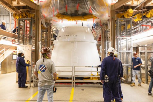 Artemis II Booster Processing