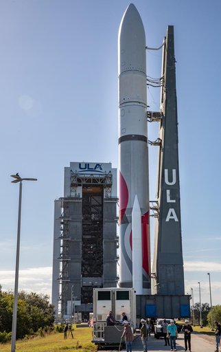 CLPS PM-1 Astrobotic/ULA Rollout for Launch