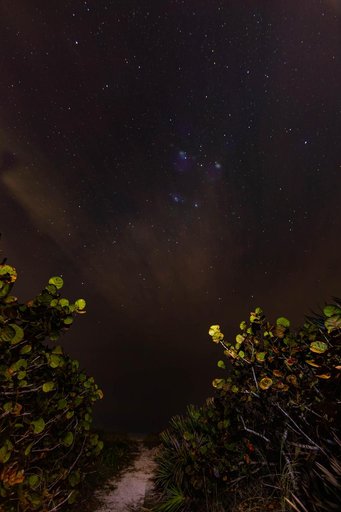 Creative Photography - Night Sky at Beach
