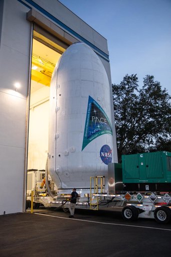 PACE Spacecraft Transport from Astrotech to SLC-40