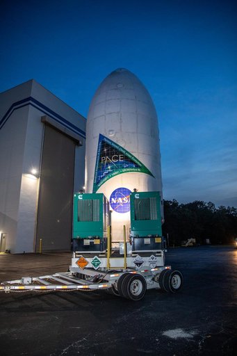 PACE Spacecraft Transport from Astrotech to SLC-40